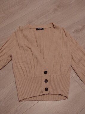 Ladies Sweater By KallSpin Cardigan Cashmere Wool Blend